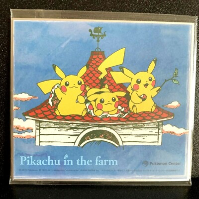 Pokemon Shikishi Art Board Print Pikachu in the Farm BANDAI Japan