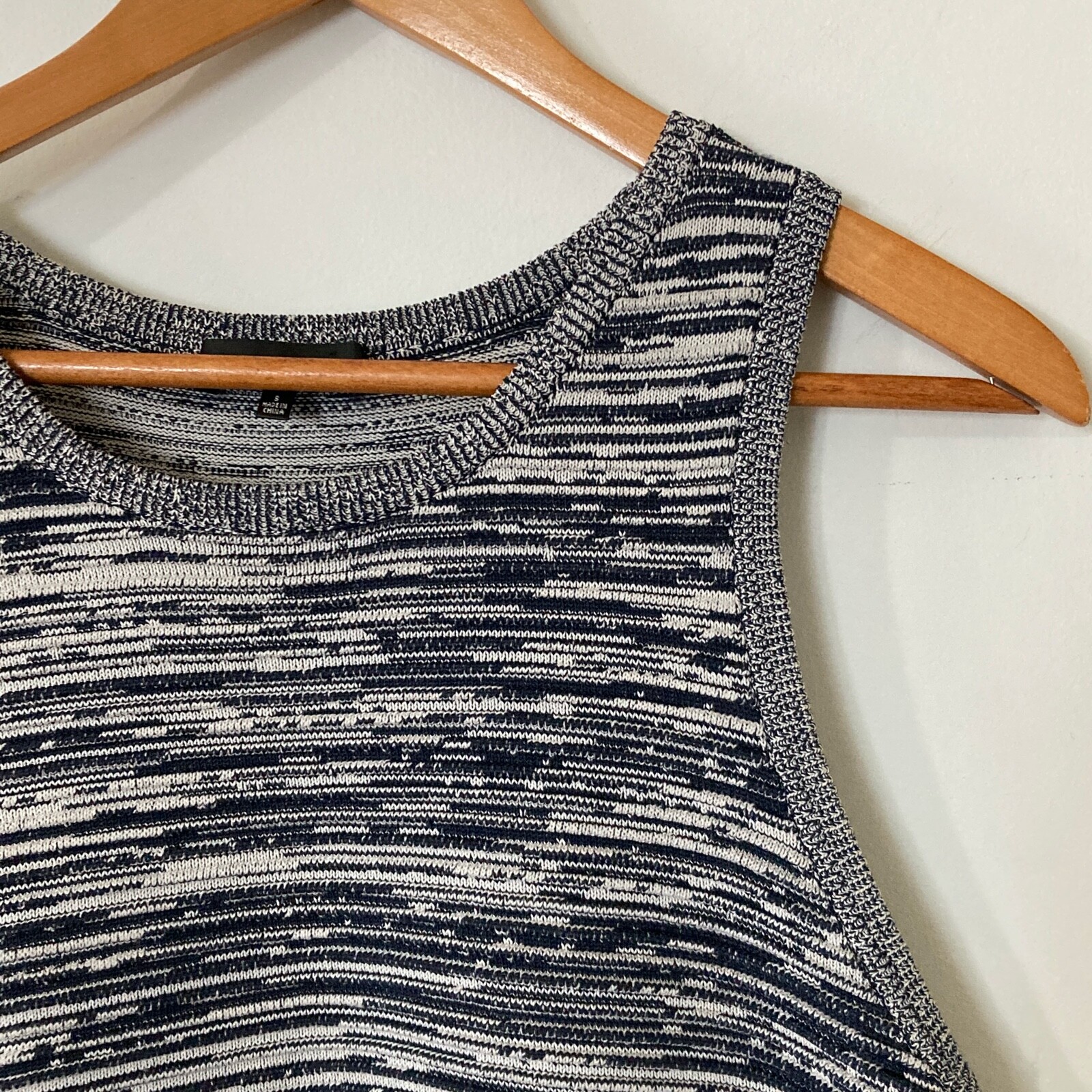 Blue Preppy Knit Sweater Vest Size 
