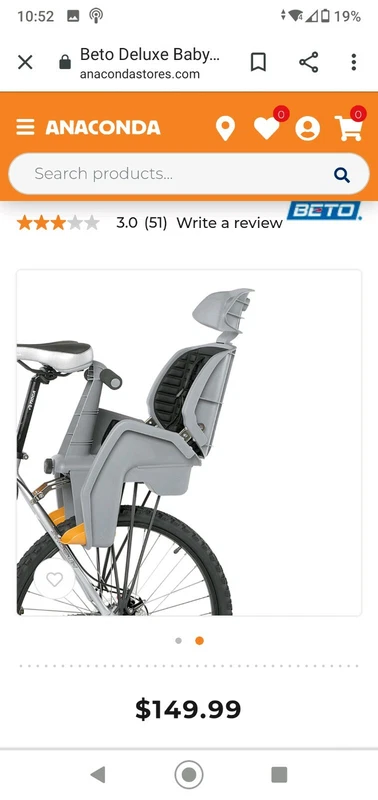 gumtree child bike seat