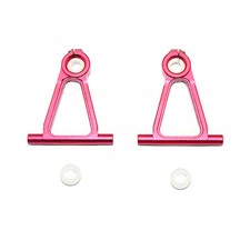 GPM Racing Aluminum Front Upper Arm Set Red : Tamiya TT-01