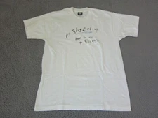 Vintage Funny T Shirt Mens Large White Screen Stars Stressed Out Made in USA