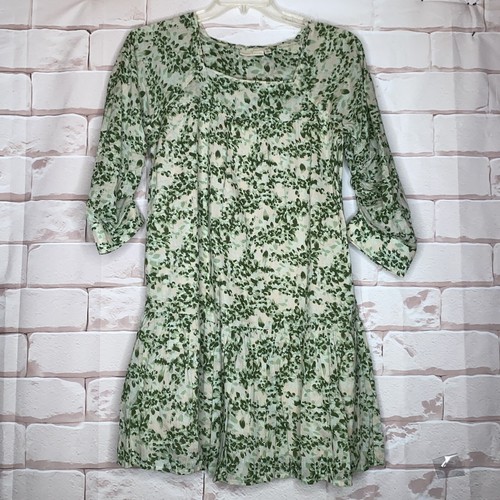 Happy X Nature Kate Hudson Luna Green Ran Floral Leaf Dress Size XS