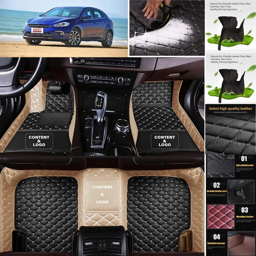For Fiat 500L 500X Car Floor Mats All Weather Luxury Custom Waterproof Carpets - Bild 14 von 35