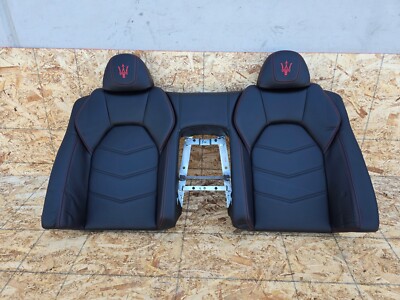 REAR SEAT BACK CUSHION BLACK OEM 36k 12-19 MASERATI GRANTURISMO