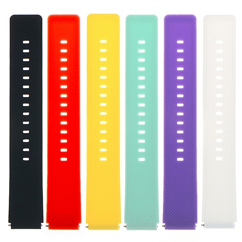 StrapsCo Quick Release Correa de reloj de silicona para Huawei y Samsung Classic - Imagen 2 de 20