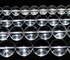 AAA Natural Rock Crystal Colorless Round Smooth Gemstone Beads 15" 3mm 4mm 6mm