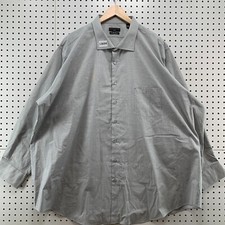 Shaquille O'Neal Big Extra Large Long Sleeve Gray Button Down Shirt XLB