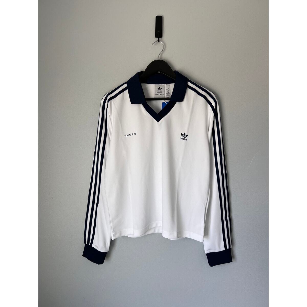 Sporty and Rich x Adidas Soccer Jersey - Size XL - White Sporty and Rich x Adidas Soccer Jersey - Size XL - White