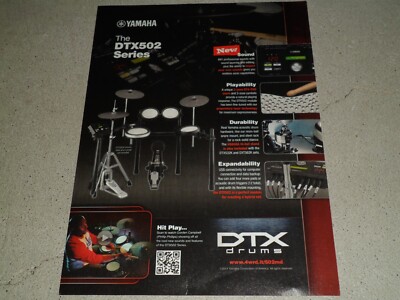 2014 Print Ad of Yamaha DTX562 DTX502 Electronic Drums with Gordon Campbell