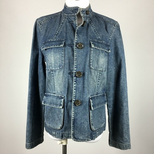 Liz Claiborne Heavy Denim Jacket Size 8 