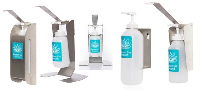 Wandmontierter Desinfektionsmittelspender mit Flasche Bleiben Sie Gesund pumpe