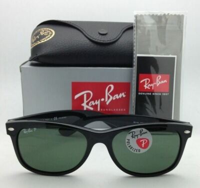New Ray-Ban Sunglasses NEW WAYFARER RB 2132 901/58 58-18 Black w