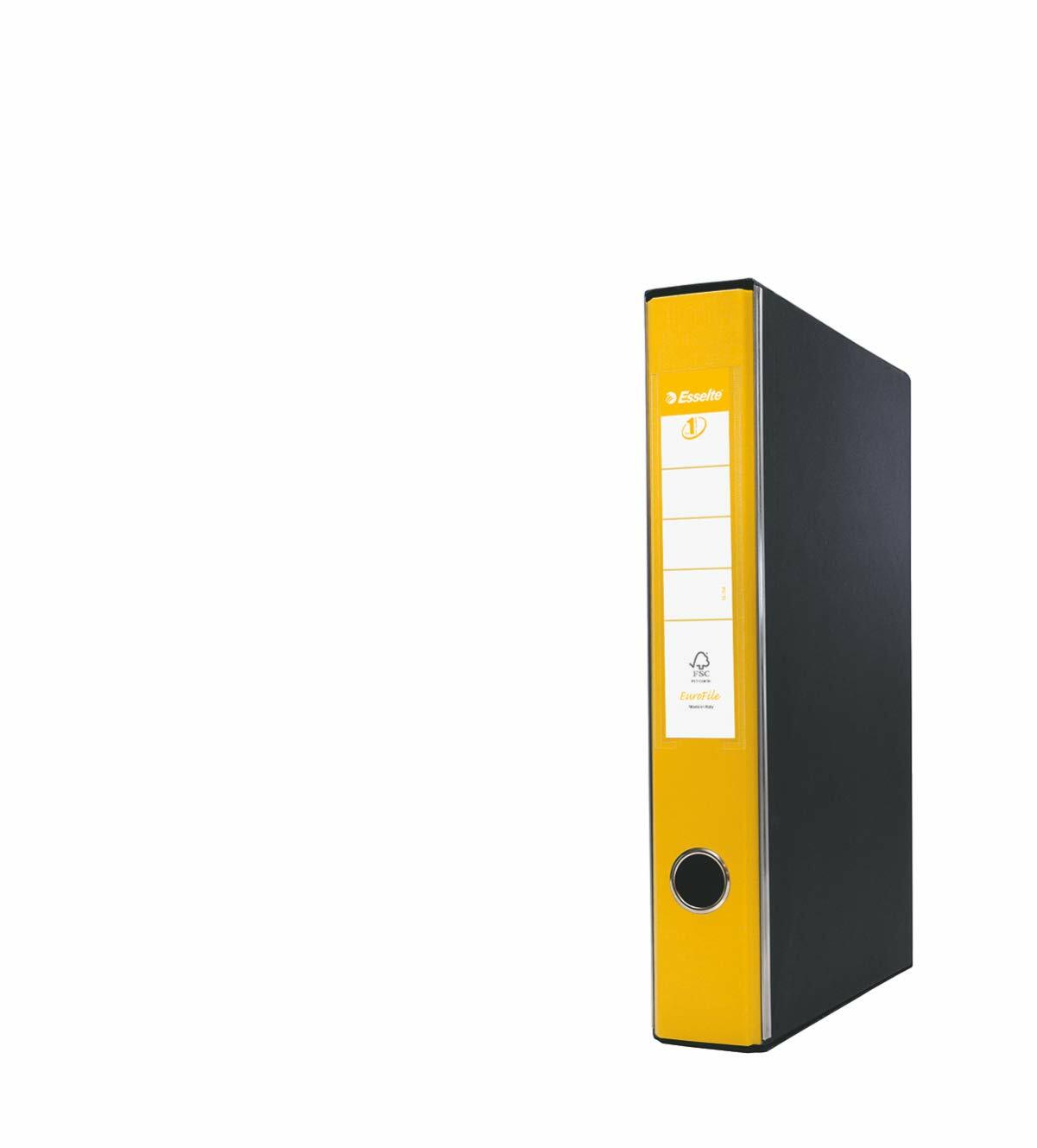 ESSELTE G52 EUROFILE Registratore - f.to commerciale dorso 5 cm - Giallo (E6P)