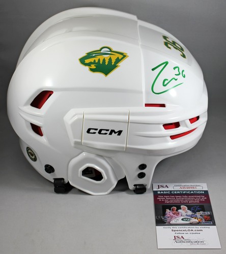 MATS ZUCCARELLO SIGNED FULL-SIZE MINNESOTA WILD HELMET FS NHL AUTOGRAPH +JSA COA - Picture 2 of 3