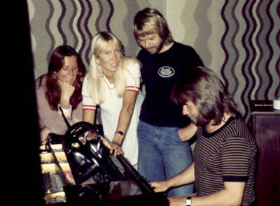 Anni Frid Lyngstad Agnetha Faltskog Bjorn Ulvaeus Benny Andersson - Old Photo 2