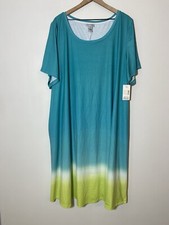 Catherine’s 3X Plus Size Maxi Blue Dress NWT New