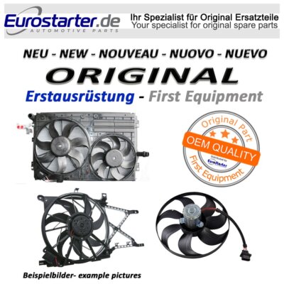 1* KÜHLERLÜFTER LÜFTERMOTOR LÜFTER KÜHLER NEU ORIGINAL OEM 17417545809 für