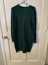 Margaux & Lexi Sweater Green Dress NWT Size Small