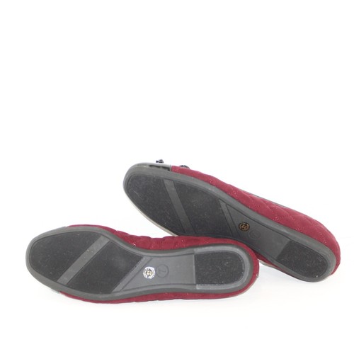 EAST 5TH womens Aloha slip on flats shoe size 7 M red wine fabric upper NEW - Picture 6 of 6