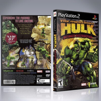 PS2 - NO GAME - Incredible Hulk Ultimate Destruction, The