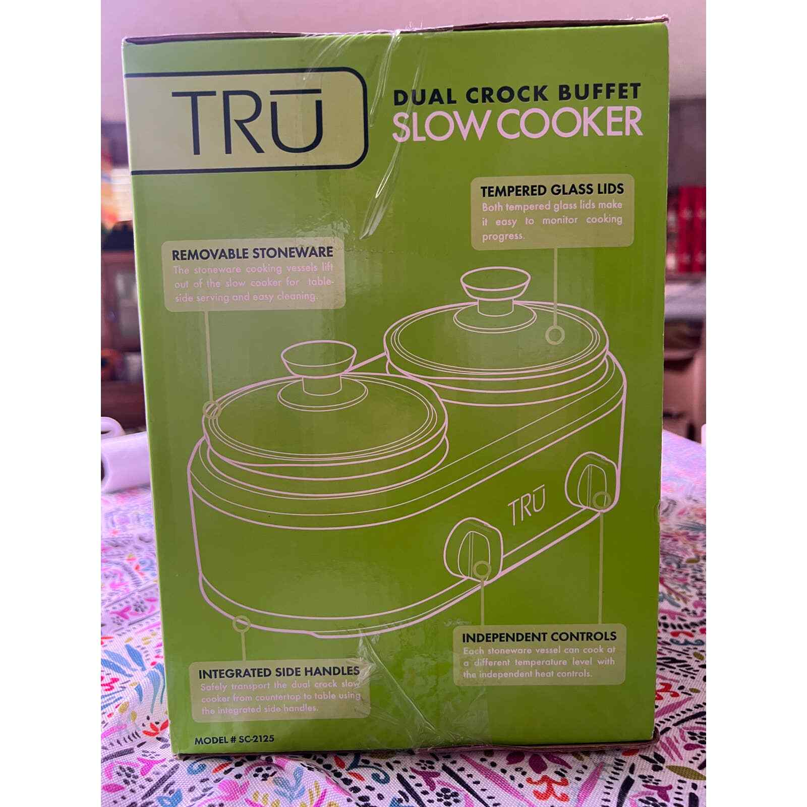 TRU Dual Crock Buffet Slow Cooker SC-2125