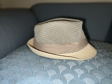 2 for 1 fedora hats, tan and brown Size Medium