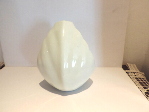 Vase Porzellan Vogel Blattform Hutschenreuther Weiß - Bild 2 von 3