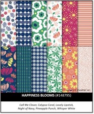Stampin Up HAPPINESS BLOOMS 24 Sheets 6x6 Designer Series Paper DSP 