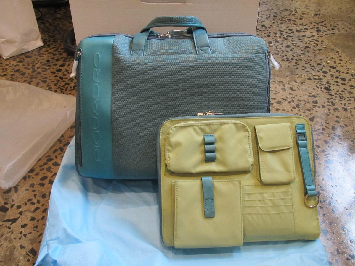 Piquadro PQ7 Styled AquaMne Office/Computer Briefcase, detach