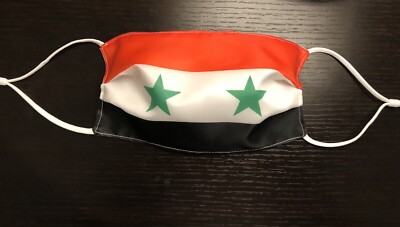 2 Pack Syria Flag Face Mask Adjustable Syrian Gift BUY ONE GET ONE FREE