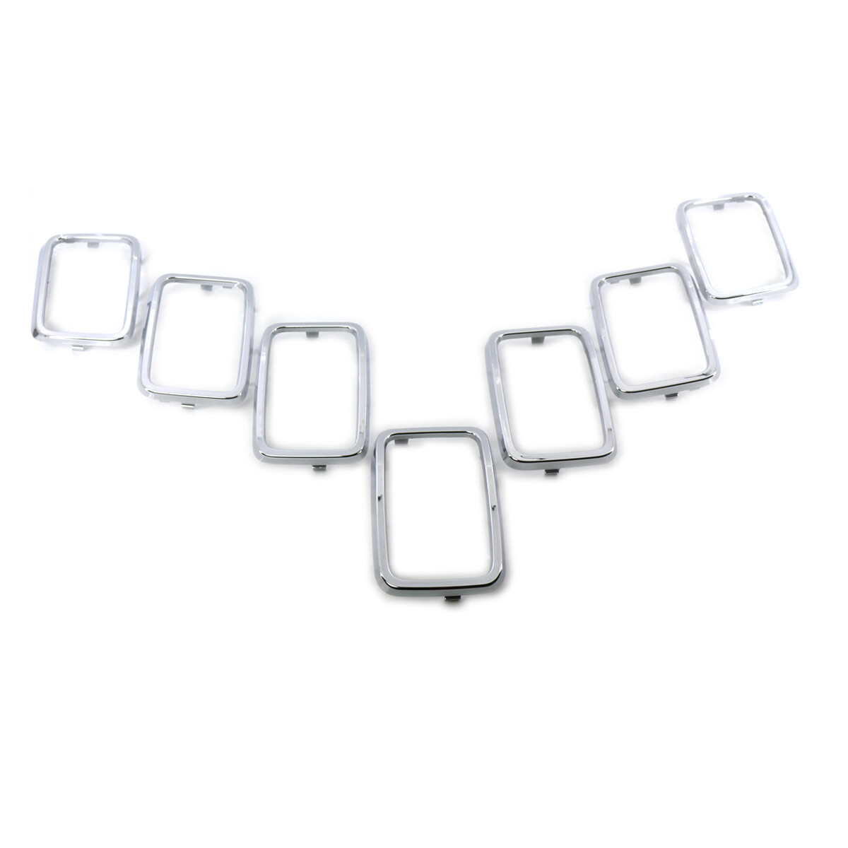 Fit For Jeep Grand Cherokee 2017-2021 Chrome Car Front Grille Frame Cover