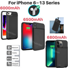 For iPhone 6 6s 7 8 X XR 11 12 13 Battery Charger Case Portable Power Bank Cover