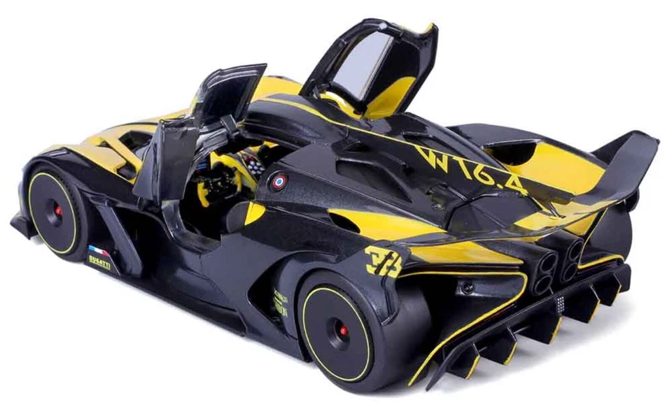 Bburago 1:18 Bugatti Chiron Bolide Diecast Model Racing Car Yellow New in Box - Image 2 of 4