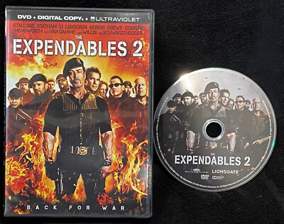 THE EXPENDABLES 2 DVD Stallone Van Damme Norris Willis Lundgren