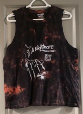 Nightmare On Elm Street Tank Top XL Hot Topic Freddy Krueger Horror Graphic Tee