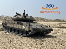 RC Panzer IDF MERKAVA MK IV BB+IR 1:16 V7.0 Metall Getriebe  + MG + 360° Turm