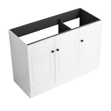 48" Freestanding Bathroom Vanity  3 Soft-Close Cabinet Doors KD-Packing -Ex