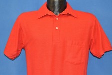 vintage 90s SCREEN STARS 50/50 MADE IN USA BLANK RED MEN'S POLO SHIRT SMALL S