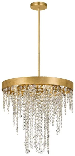 Crystorama Winham 20"W Antique Gold and Crystal Chandelier - Picture 3 of 8