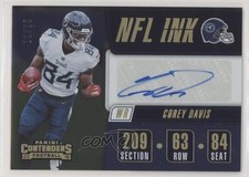 2018 Panini Contenders NFL Ink Gold 11/25 Corey Davis #NI-CD Auto pr9