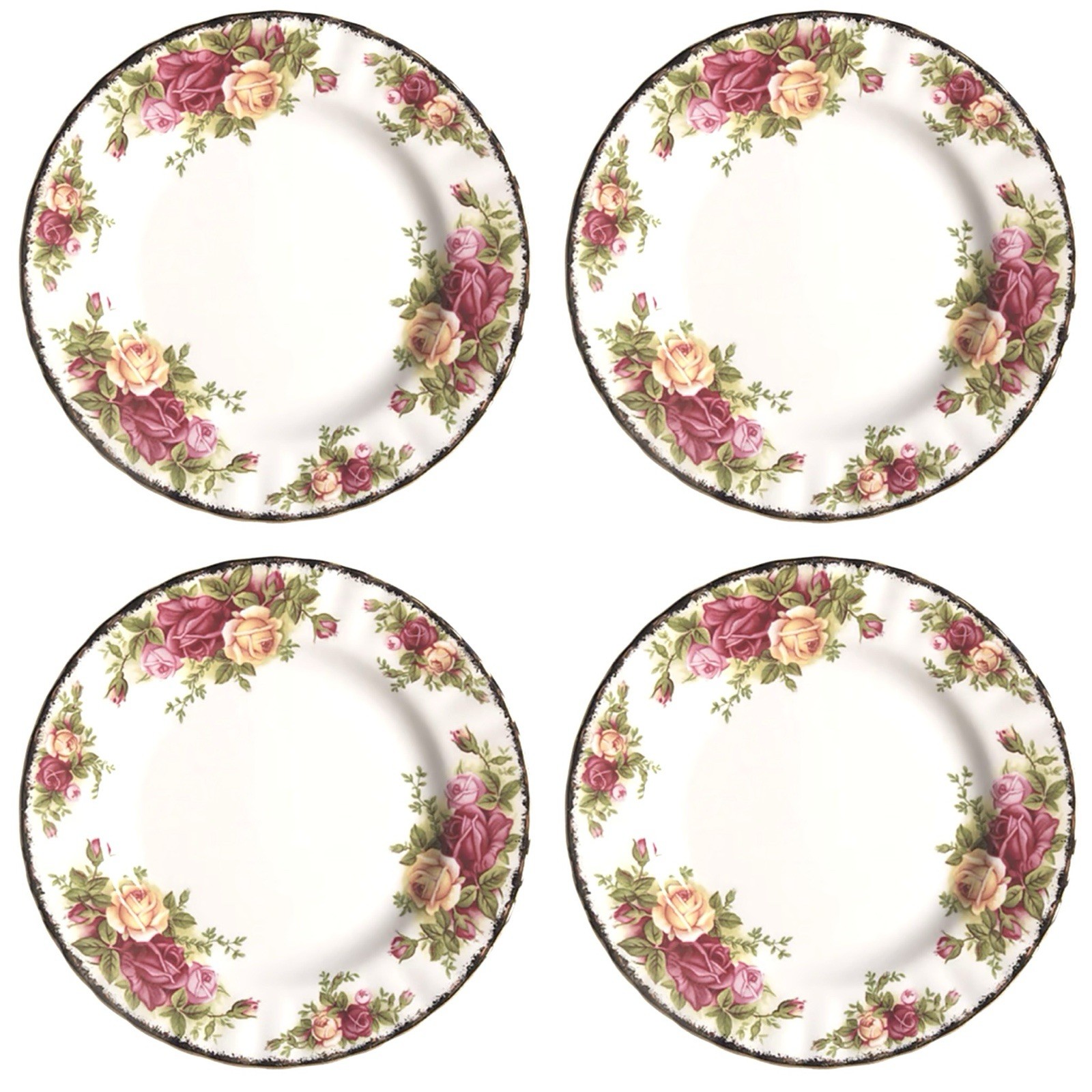 Of 4 Bread Plates 6 1/4" New In Box