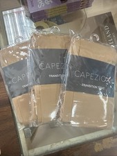 3 Pairs Capezio Transition Tights Women s Size S/M Carmel 1626W New In Package