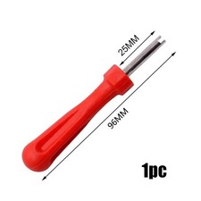 Universal Tyre Valve Core Removal Tool – Red Repair Key for Car, Bike, Van, ATV