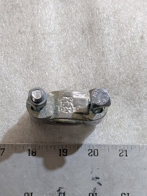 Dixon No PN Double Bolt Hose Clamp w/ Saddles Plated Iron Industrial OEM
