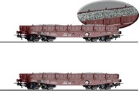 Tillig H0 70071 GüTerwagenset, Schwerlastwagen Rmms 3960, Beladen Mit Neuschotte