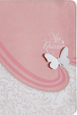 Reina Valera 1960 Biblia Mis Quince, Rosa Y Blanco Símil Piel | RVR 1960 Mis Qui