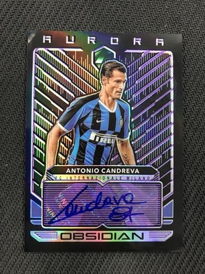 2019-20 Panini Obsidian #AU-ACA Antonio Candreva Aurora Auto Purple /75