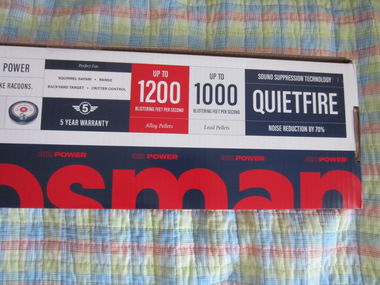 Crosman F4 Quietfire .177cal Break Barrel  FPS 1000 Air Rifle New w/box