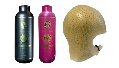 Kit Toner Schwarz + Pink 1L Robson Peluquero Professional + CAP RP MICRO STRONG
