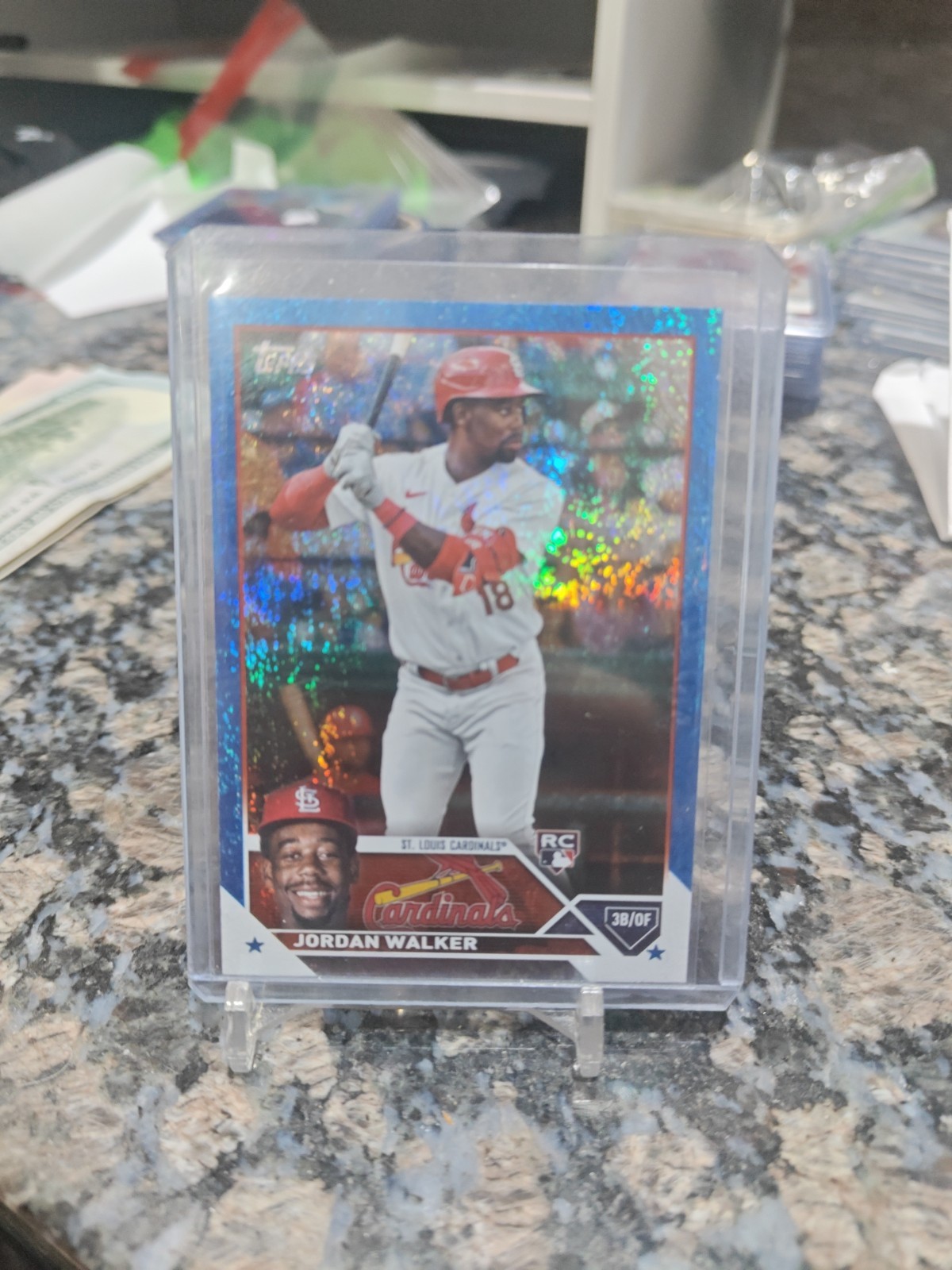 2023 Topps Series 2 - Jordan Walker #344 Blue Foil /999 (RC)